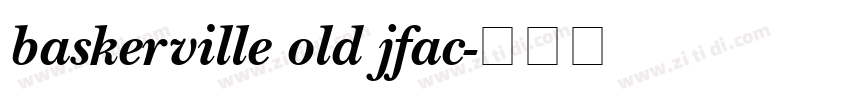 baskerville old jfac字体转换